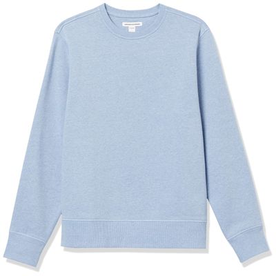 Amazon Essentials Men's Crewneck Fleece Sweatshirt, -Light Blue Heather, XX-Large