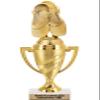 Crown Awards Dance Trophy, 10" Gold Cup Ballet Shoes Trophies with Engraving Included, 10 Pack view 1