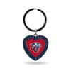 Rico Industries NCAA Liberty Flames NCAA Rhinestone Heart Colored Keychain, Navy, 3-inches in length view 1