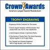 Crown Awards Fantasy Football Trophy, 10" Gold Cup Fantasy Football Trophies with Engraving Included, 5 Pack Prime view 4