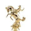 Crown Awards Rodeo Trophy, 10" Gold Cup Bronco Bucking Trophies with Engraving Included, 5 Pack view 2