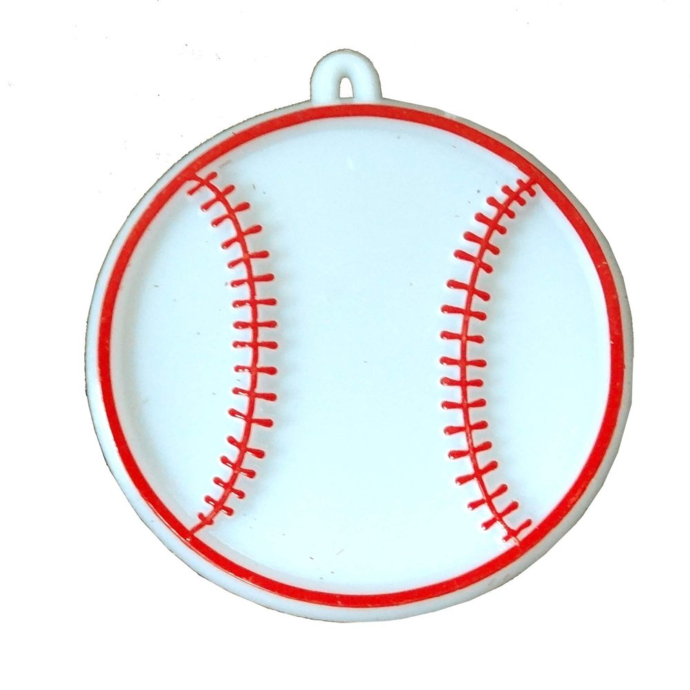 Softball. Baseball. (White, 2 Piece Package)
