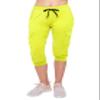 ALWAYS Womens Cargo Capri Jogger Sweatpants with Pockets  Super Soft Stretch Lounge Pants, Casual Joggers for Women, Daily Wear & Travel, Neon Lime M view 3