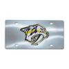 FANMATS 27395 Nashville Predators Stainless Steel Front License Plate with Large 3D Molded Team Metal Emblem view 1