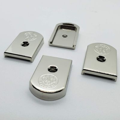 2 X Magazine Floor Plate 9mm Compatible with Beretta 92/96 Series Factory Magazines Nickel Plated
