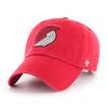 47 NBA Alternate Clean Up Adjustable Hat, One Size Fits All (Portland Trail Blazers Red) view 1