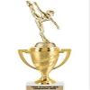 Crown Awards Dance Trophy, 10" Gold Cup Modern Dance Trophies with Engraving Included, 5 Pack view 1