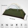 Bessport Camping Tent 2 Person Tent Waterproof Two Doors Backpacking Tent Easy Setup Lightweight for Outdoor, Hiking Mountaineering Travel view 2