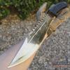 Tactical Knife Hunting Knife Survival Knife 17 Inch Fixed Blade Knife Razor Sharp Edge Camping Accessories Camping Gear Survival Kit Survival Gear Tactical Gear 77640 (Gold) view 2