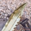 Tactical Knife Hunting Knife Survival Knife 17 Inch Fixed Blade Knife Razor Sharp Edge Camping Accessories Camping Gear Survival Kit Survival Gear Tactical Gear 77640 (Gold) view 4