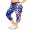 ALWAYS Womens Cargo Capri Jogger Sweatpants with Pockets  Super Soft Stretch Lounge Pants, Casual Joggers for Women, Daily Wear & Travel, American Flag L view 1
