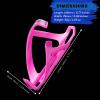 corki Cycles Bike Water Bottle Holder Right Side Load Water Bottle Cage for Road, MTB, Gravel Bicycles Magenta Pink 2 Pack view 2