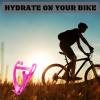 corki Cycles Bike Water Bottle Holder Right Side Load Water Bottle Cage for Road, MTB, Gravel Bicycles Magenta Pink 2 Pack view 4