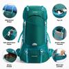 HOMIEE 50L Hiking Backpack Travel Bag Waterproof Camping Rucksack with Rain Cover Lightweight Backpacking Backpack view 3