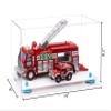Better Display Cases Versatile Clear Acrylic Display Case - Medium Rectangle Box with Light Blue Risers and White Base 14" x 8" x 8.5" (A011-BLR) view 2