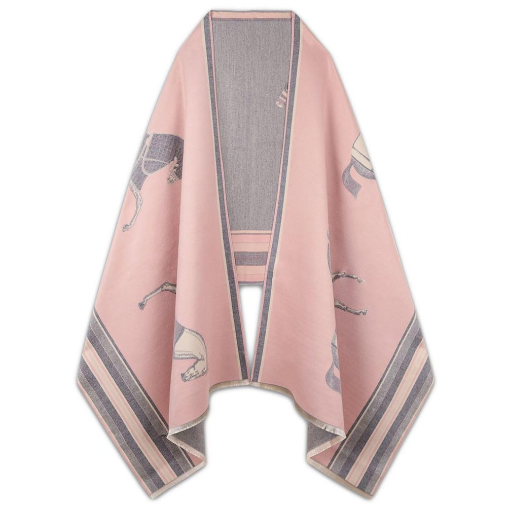 EXTREE Scarfs for Women Pashmina Silky Shawl Wrap for Evening Dressing Blanket Open Front Poncho Cape