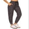 ALWAYS Women Soft Joggers Sweatpants - Track Cuff Pants with Pork Chop Pockets Space Dye Black 2XL view 1