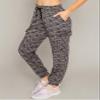 ALWAYS Cargo Jogger Pants for Women, High Waisted Sweatpants with Pockets, Super Soft Casual Lounge Pants for Athletic Yoga & Gym, Cotton Drawstring Trousers, Space Dye Black L view 4