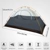 Bessport Camping Tent 2 Person Tent Waterproof Two Doors Backpacking Tent Easy Setup Lightweight for Outdoor, Hiking Mountaineering Travel view 2