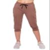 ALWAYS Womens Cargo Capri Jogger Sweatpants with Pockets  Super Soft Stretch Lounge Pants, Casual Joggers for Women, Daily Wear & Travel, Tan M view 2