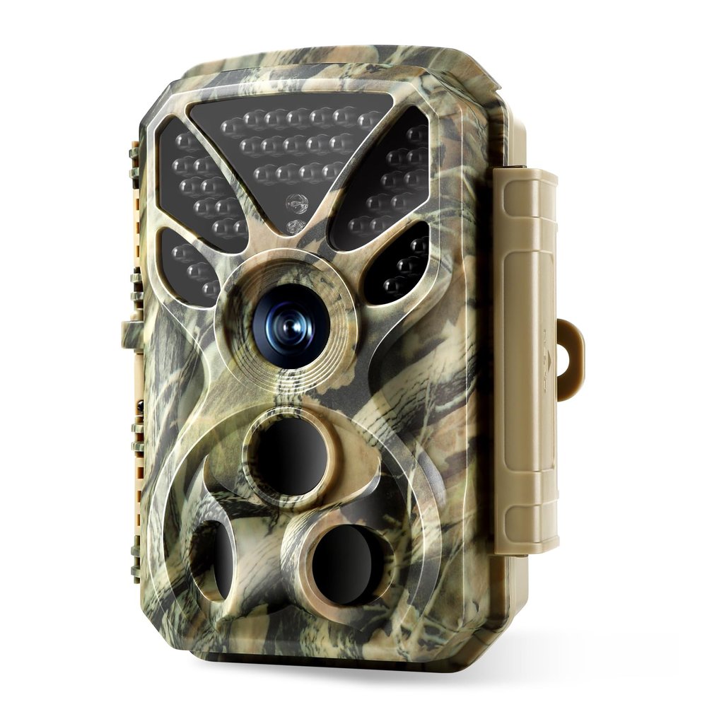 Folgtek 4K Hunting Camera Wildlife Cam 32MP Image & 2160P H.264 Video with Night Vision Motion Activated Password Protected & 120 Wide Angle for Detection Backyard Farm Wild Animals