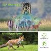Folgtek 4K Hunting Camera Wildlife Cam 32MP Image & 2160P H.264 Video with Night Vision Motion Activated Password Protected & 120 Wide Angle for Detection Backyard Farm Wild Animals view 2