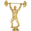 Crown Awards Weightlifter Trophy, 11.5" Gold Cup Weightlifting Trophies with Engraving Included, 5 Pack Prime view 2