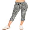 ALWAYS Womens Cargo Capri Jogger Sweatpants with Pockets  Super Soft Stretch Lounge Pants, Casual Joggers for Women, Daily Wear & Travel, Space Dye Blue S view 2