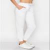 ALWAYS Women Soft Joggers Sweatpants - Track Cuff Pants with Pork Chop Pockets White L view 3
