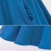 TriKalor Girls Dresses Short Sleeve Solid Color Skater Casual Twirly Dress with Pockets Sky Blue 10-12 Years view 3