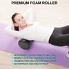 Foam Roller Set - High Density Back Roller, Muscle Roller Stick,2 Foot Fasciitis Ball, Stretching Strap, Massager Ball for Whole Body Physical Therapy & Exercise, Yoga, Back Pain, Leg, Deep Tissue view 3