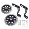 2 Pcs Light Flashing Mute Children Bike Auxiliary Wheel Bicycle Accessories with 12 Inch Bracket