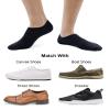 SIXDAYSOX Low Cut Socks Pure Black 8 Pairs Mens No Show Socks Size 12-15 Cotton Anti-Slip Casual Socks for Loafer Flats Sneakers view 2