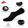 SIXDAYSOX Low Cut Socks Pure Black 8 Pairs Mens No Show Socks Size 12-15 Cotton Anti-Slip Casual Socks for Loafer Flats Sneakers view 3