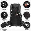 HOMIEE 50L Hiking Backpack Travel Bag Waterproof Camping Rucksack with Rain Cover Lightweight Backpacking Backpack, Black view 2