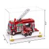 Better Display Cases Versatile Clear Acrylic Display Case - Medium Rectangle Box with Yellow Risers and White Base 14" x 8" x 8.5" (A011-YR) view 2