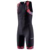 MY KILOMETRE Mens Triathlon Tri Suit with 2 Big Side Pockets Triathlon Racing Suit with Front Zip Red view 2