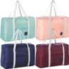 4PCS Foldable Travel Duffel Bag Tote Carry on Luggage Bag Spirit Airlines Personal item Sports Gym Bag Water Resistant Weekender Overnight Bags for Women and Men (Mix Colors) view 1