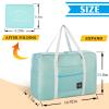 4PCS Foldable Travel Duffel Bag Tote Carry on Luggage Bag Spirit Airlines Personal item Sports Gym Bag Water Resistant Weekender Overnight Bags for Women and Men (Mix Colors) view 2