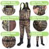 HISEA Kids Chest Waders for Toddler & Children Neoprene Youth Duck Hunting Waders for Kids Boys Girls with Insulated Boots view 2