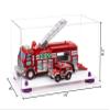 Better Display Cases Versatile Clear Acrylic Display Case - Medium Rectangle Box with Purple Risers and White Base 14" x 8" x 8.5" (A011-PR) view 2