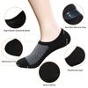 SIXDAYSOX No Show Socks for Men 8 pack Cotton Thin Low Cut Non Slip for Loafer Flats Sneakers(8 Pairs - Black, US Shoes Size 5-8) view 3