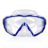 Adult Pano 3 Panoramic View Diving Mask, Tempered Glass Lens Scuba Snorkeling Dive Mask, Premium Swim Goggles with Nose Cover for Snorkeling, Freediving, Swimming (Clear Blue) view 2