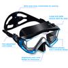 Adult Pano 3 Panoramic View Diving Mask, Tempered Glass Lens Scuba Snorkeling Dive Mask, Premium Swim Goggles with Nose Cover for Snorkeling, Freediving, Swimming (Blue) view 3