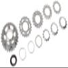 microSHIFT G10 Cassette - 10 Speed, 11-25t, Silver, Chrome Plated, with Spider view 1