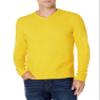 Amazon Essentials Men's Long-Sleeve Soft Touch V-Neck Sweater, Yellow, Medium view 2