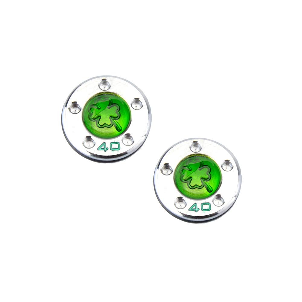 GOOACTION Golf Custom Putter Weights Green Four-Leaf Lucky Clover Pattern 2PCS 40g Compatible with Select Newport Studio Design California GoLo Futura X Series Putter Clubs