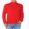 Amazon Essentials Men's Long-Sleeve Soft Touch Mockneck Sweater, -Red, Large view 2
