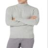 Amazon Essentials Men's Long-Sleeve Soft Touch Cotton Blend Turtleneck Sweater, Light Grey, Large view 2