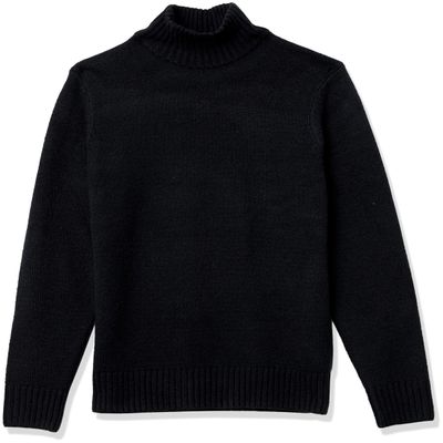 Amazon Essentials Men's Long-Sleeve Soft Touch Mockneck Sweater, -Black, XX-Large
